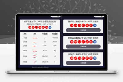 中国福彩大数据分析大师 双色球号码预测 微信小程序版源码